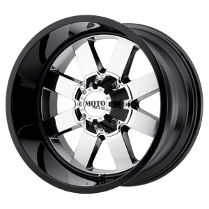 Moto Metal MO962 Pvd Center Gloss Black Lip 20x9 0 8x180mm 124.2mm - WheelWiz