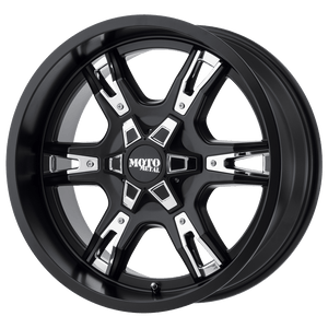 Moto Metal MO969 Satin Black With Red And Chrome Accents 20x9 0 6x135mm 87.1mm - WheelWiz
