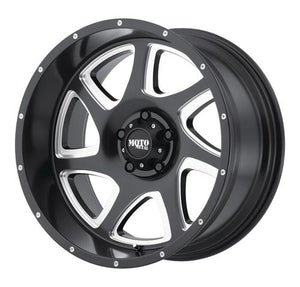 Moto Metal MO976 Satin Black Milled 18x9 -12 6x139.7mm 106.1mm - WheelWiz