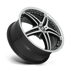 Motegi MR107 D5S Gloss Black Machined 16x7 +45 5x100mm 72.6mm - WheelWiz