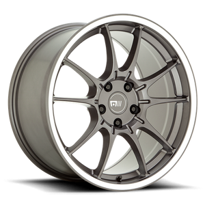 Motegi MR152 SS5 Gunmetal W/ Machined Lip 17x8 +45 5x114.3mm 72.6mm - Wheelwiz