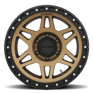 Method Race Wheels MR312 Method Bronze W/ Matte Black Lip 17x9 -12 5x127mm 71.5mm - Wheelwiz