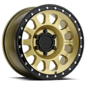 Method Race Wheels MR315 Gold W/ Black Street Loc 17x8.5 0 6x139.7mm 106.25mm