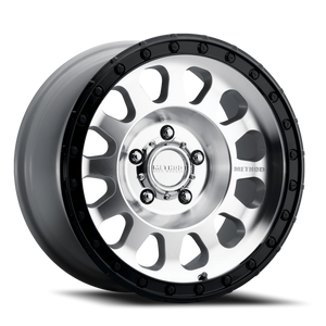 Method Race Wheels MR315 Machined Silver W/ Gloss Black Lip 17x9 -12 5x127mm 71.5mm - Wheelwiz