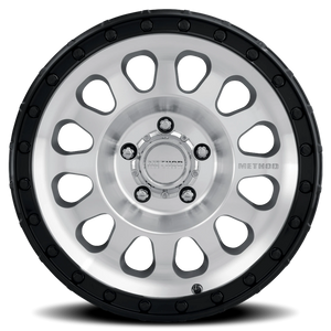 Method Race Wheels MR315 Machined Silver W/ Gloss Black Lip 17x8.5 0 5x127mm 71.5mm - Wheelwiz