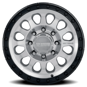 Method Race Wheels MR315 Machined Silver W/ Gloss Black Lip 18x9 +18 8x165.1mm 130.81mm - Wheelwiz