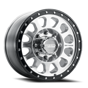 Method Race Wheels MR315 Polished W/ Gloss Black Lip 18x9 +18 8x170mm 130.81mm - Wheelwiz