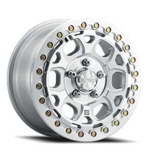 Method Race Wheels MR416 Beadlock Machined Silver W/ Clear Coat 15x7 +55 5x114.3mm 68mm - Wheelwiz