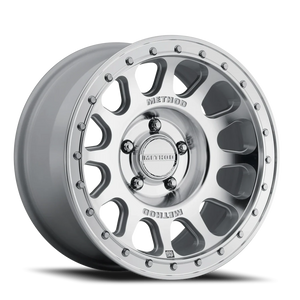 Method Race Wheels MR709 HD Bead Grip Machined Silver W/ Clear Coat 17x8.5 0 5x127mm 71.5mm