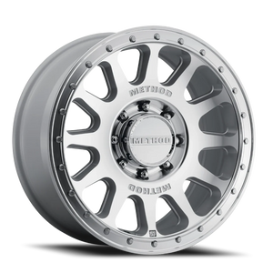 Method Race Wheels MR709 HD Bead Grip Machined Silver W/ Clear Coat 20x9 +12 8x180mm 124.1mm - Wheelwiz