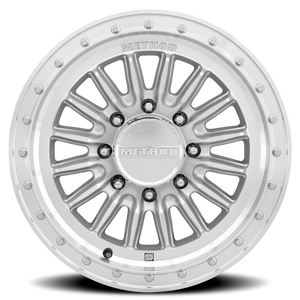 Method Race Wheels MR711 HD Bead Grip Machined Silver W/ Clear Coat 20x9 +12 8x180mm 124.1mm - Wheelwiz