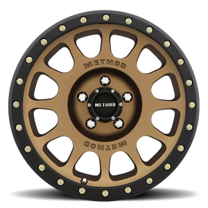 Method Race Wheels MR305 NV METHOD BRONZE - MATTE BLACK LIP 20x10 -18 5x127mm 94mm - WheelWiz