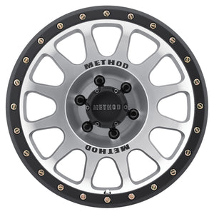 Method Race Wheels MR305 NV MACHINED - MATTE BLACK LIP 17x8.5 +25 6x120mm 83mm - WheelWiz