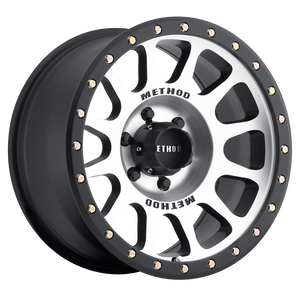 Method Race Wheels MR305 NV MACHINED - MATTE BLACK LIP 17x8.5 +25 6x120mm 83mm - WheelWiz
