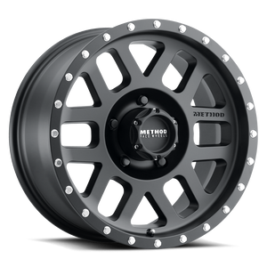 Method Race Wheels MR306 Mesh MATTE BLACK 17x8.5 0 5x139.7mm 108mm - WheelWiz