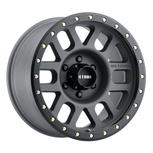 Method Race Wheels MR309 Grid TITANIUM - MATTE BLACK LIP 17x8.5 0 6x5.5mm 108mm - WheelWiz