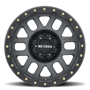 Method Race Wheels MR309 Grid TITANIUM - MATTE BLACK LIP 18x9 +18 8x170mm 130.81mm - WheelWiz