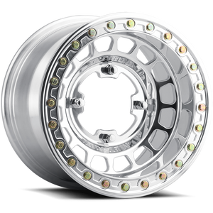 Method Race Wheels MR413 Beadlock POLISHED 15x10 +25 4x136mm 96mm - WheelWiz