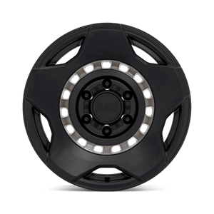 Black Rhino MUZZLE Matte Black W/ Mach Tint Ring 17x9 -18 6x139.7mm 112.1mm - Wheelwiz