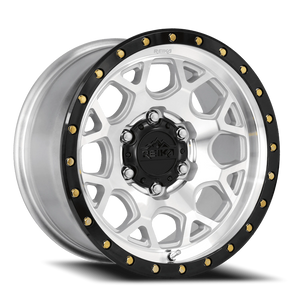 Reika R45 Machined / Gloss Black Ring 17x8.5 0 6x139.7mm 106.1mm - Wheelwiz
