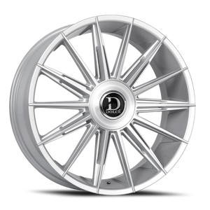 Dolce Luxury Mirelli Gloss Silver W/ Brushed Face 24x10 +15 5x112|5x120mm 74.1mm