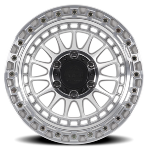 Lock Offroad Mojave Machined Silver W/ Clear Coat 17x9 0 5x127mm 71.5mm