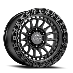 Lock Offroad Mojave Matte Grey W/ Matte Black Ring 17x9 0 5x127mm 71.5mm