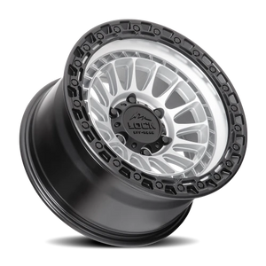 Lock Offroad Mojave Matte Silver W/ Matte Black Ring 17x9 0 6x135mm 87.1mm