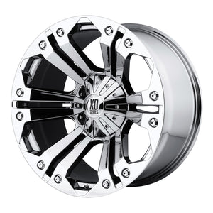 XD Series XD778 MONSTER Chrome 22x11 -44 8x165.1mm 125.1mm - Wheelwiz