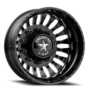 American Force N20 Massive DRW Gloss Black W/ Milled 26x8.25 -130 8x210mm 154mm - Wheelwiz