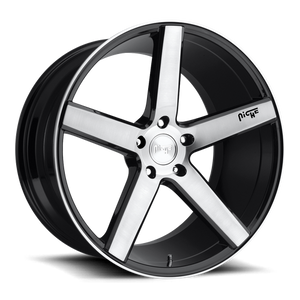 Niche M124 MILAN Gloss Black Brushed 19x8.5 +35 5x114.3mm 72.6mm