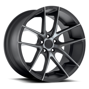 Niche M130 TARGA Matte Black Double Dark Tint 20x8.5 +38 5x115mm 71.5mm