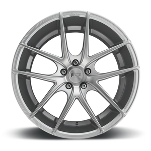 Niche M131 TARGA Gloss Silver Machined 20x10 +40 5x114.3mm 72.6mm