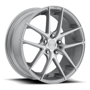 Niche M131 TARGA Gloss Silver Machined 20x10 +40 5x114.3mm 72.6mm