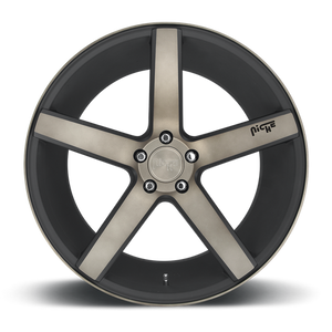 Niche M134 MILAN Matte Black Ddt Machined 19x8.5 +35 5x114.3mm 72.6mm