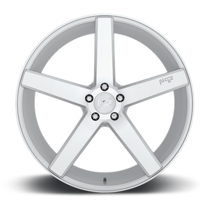 Niche M135 MILAN Gloss Silver Machined 19x8.5 +35 5x114.3mm 72.6mm