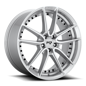 Niche M221 DFS Gloss Silver Machined 19x9.5 +35 5x114.3mm 72.6mm