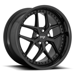 Niche M226 VICE Gloss Black Matte Black 19x8.5 +35 5x120mm 72.6mm