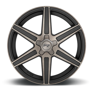Niche M236 CARINA Matte Mach Double Dark Tint 24x10 +25 5x139.7mm 78.1mm