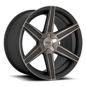 Niche M236 CARINA Matte Mach Double Dark Tint 24x10 +25 5x139.7mm 78.1mm