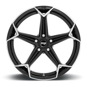 Niche N259 ARROW Gloss Black Brushed 20x10.5 +40 5x112mm 66.6mm