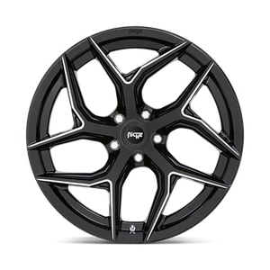 Niche M266 TORSION Gloss Black Milled 20x10.5 +20 5x115mm 71.5mm