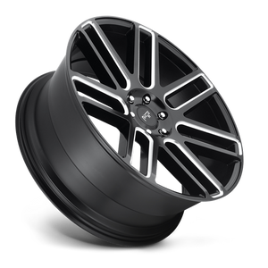 Niche M096 ELAN Matte Black Milled 24x10 +25 5x139.7mm 78.1mm - WheelWiz
