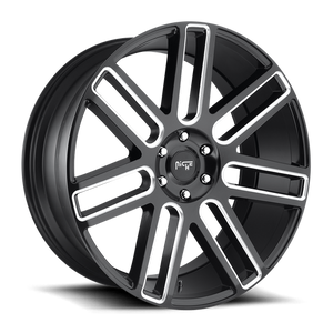 Niche M096 ELAN Matte Black Milled 22x9.5 +30 6x135mm 87.1mm - WheelWiz
