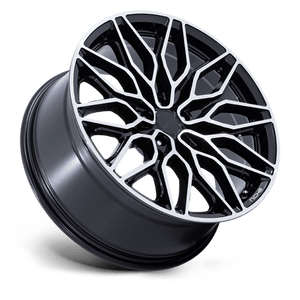 Niche NC277 CALABRIA 5 Gloss Black Machined 22x9 +27 5x112mm 66.6mm