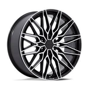 Niche NC278 CALABRIA 6 Gloss Black W/ Machined 20x9.5 +30 6x139.7mm 106.1mm