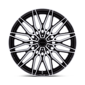 Niche NC278 CALABRIA 6 Gloss Black W/ Machined 24x10 +20 6x139.7mm 106.1mm - Wheelwiz