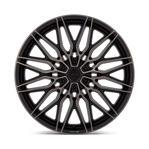 Niche NC278 CALABRIA 6 Matte Black Machined Dark Tint 24x10 +30 6x135mm 87.1mm