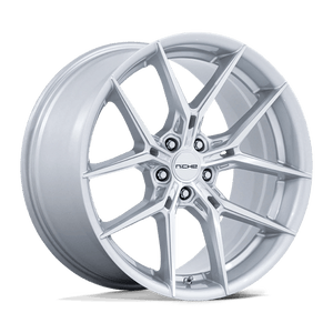 Niche NC279 PRODIGY 5 Silver W/ Machined Face 20x10.5 +38 5x112mm 72.6mm - Wheelwiz