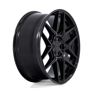 Niche NC281 RISE Gloss Black 20x10.5 +38 5x120mm 72.6mm - Wheelwiz
